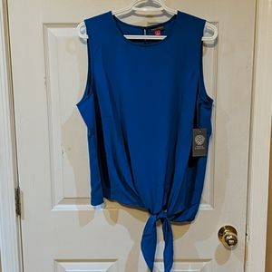 Vince camuto blue sleeveless blouse New With Tags